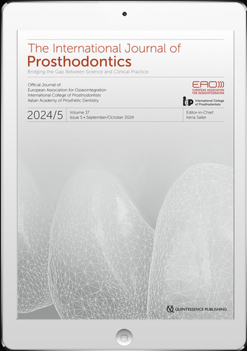 [1942-4426] The International Journal of Prosthodontics (digital)